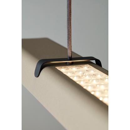 Belid Fold Office G2 LED pendel, L116 cm, dæmpbar, sand struktur