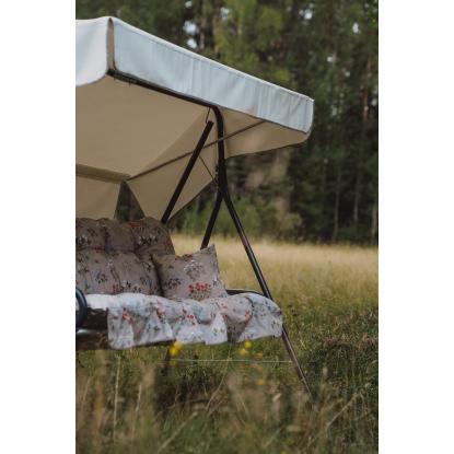 Varax Suvi 3 personers hængesofa, beige-blomstret
