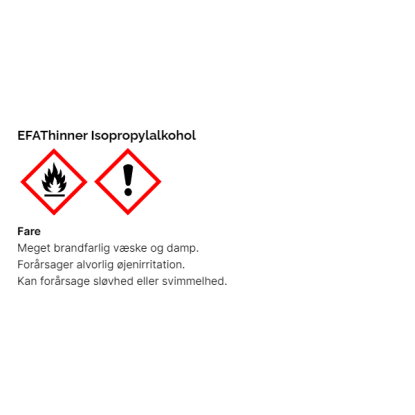 EFAthinner isopropylalkohol - 5 liter