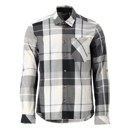 MASCOT CUSTOMIZED flannel skjorte, stengrå ternet