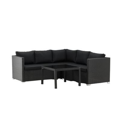 Venture Design Kuba hjørnesofasæt, sort