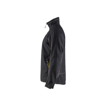 Blåkläder 4950 softshell jakke, sort/hi-vis gul