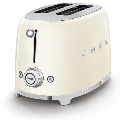 Smeg TSF01CREU brødrister til 2 skiver brød, 950W, creme