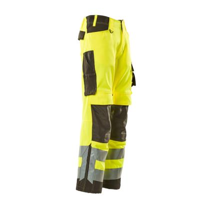 MASCOT SAFE SUPREME Kendal arbejdsbukser med knælommer, hi-vis gul/mørk antracit