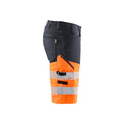 Blåkläder 1541 high vis shorts med stretch, mellemgrå/hi-vis orange