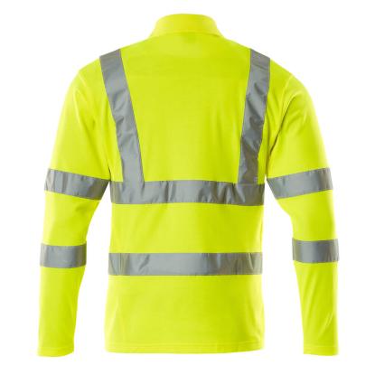 MASCOT SAFE CLASSIC poloshirt, langærmet, hi-vis gul