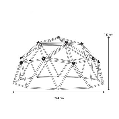Lifetime Geodome klatretårn, blå/brun, Ø274 x 137 cm