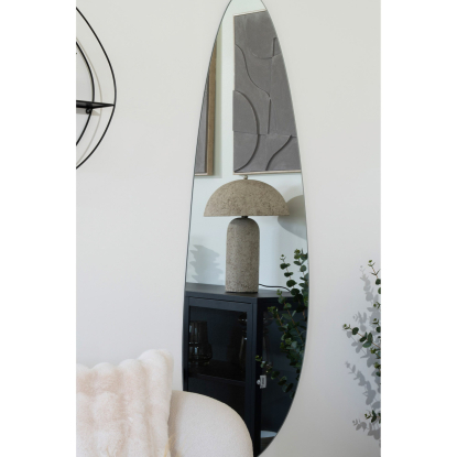 Astley bordlampe i papmaché, H49,5 cm, E27, stone