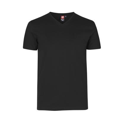 ID PRO Wear CARE 0372 T-shirt med v-hals, sort