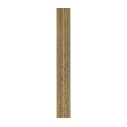I-Wood Medio+ 4-lamel akustikpanel, mørkebrun olieret, brun filt og sort kerne, egefiner, 17 x 300 mm