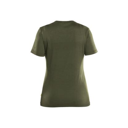 Blåkläder 3537 dame t-shirt merinould, skovgrøn 