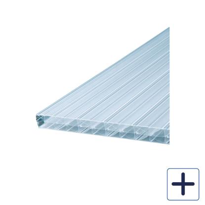 Plastmo TwinLite termotag, 16 mm, PC, opal, bredde 98 cm