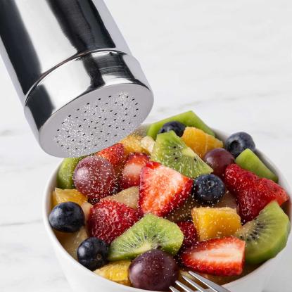 Steel-Function strødåse, låg med små huller, rustfrit stål/plastik