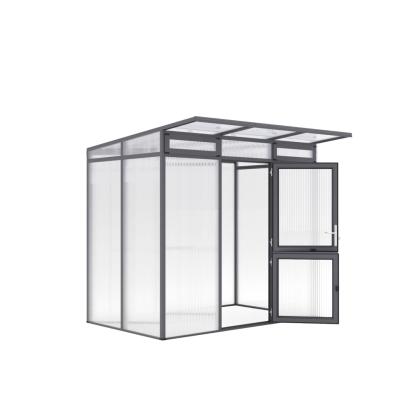 KGT Santini II s, drivhus, antracitgrå, 3,5 m²