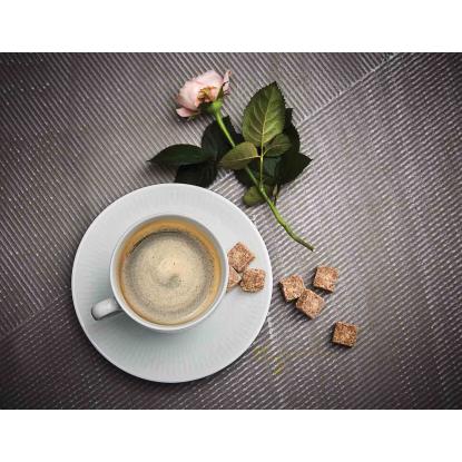 aida Relief kaffekop med underkop, 20 cl, porcelæn, hvid - 4 stk.
