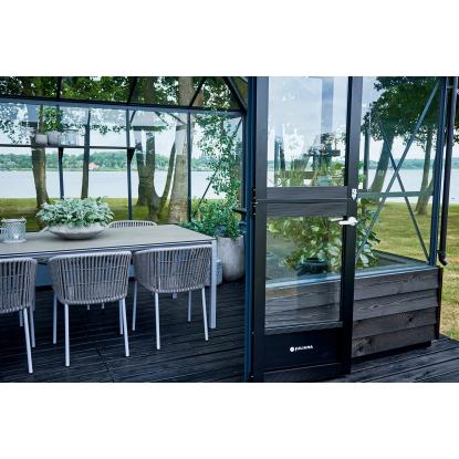 Juliana Grand Oase orangeri 13 m², murmodel, antracit, 3 mm hærdet glas