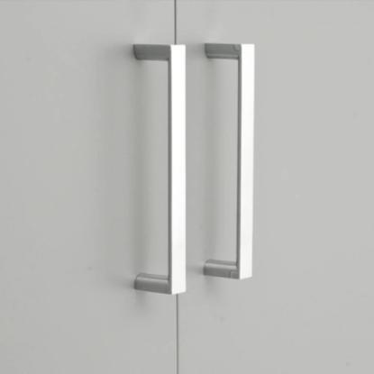 Beslag Design 735 greb, 96 mm, rustfrit stål look