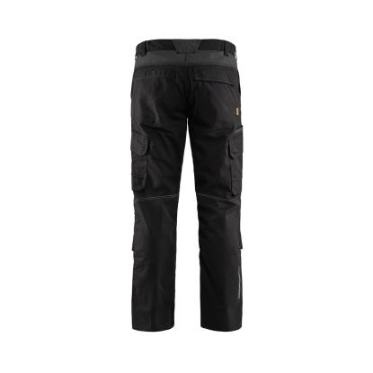 Blåkläder 1448 industri buks med knælommer stretch, sort/mørk grå