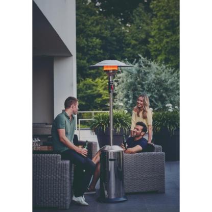 Enders Elegance gas terrassevarmer, sølv - 8 kW
