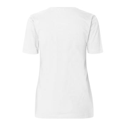ID 0595 Stretch T-shirt, komfort, dame, hvid