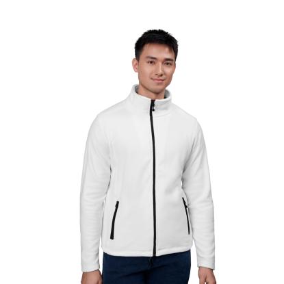 ID 0803 cardigan, mikrofleece, hvid