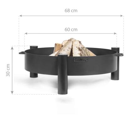 Cook King Haiti bålsted, stål, sort, Ø68 cm