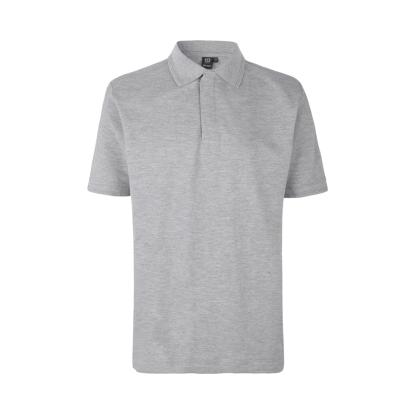 ID PRO Wear 0330 poloshirt med trykknap, grå melange