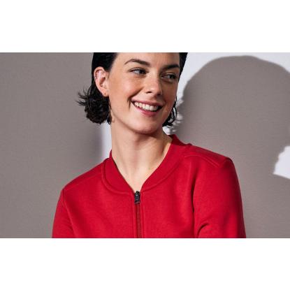 ID PRO Wear 0367 sweat cardigan, dame, rød