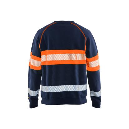 Blåkläder 3359 high vis sweatshirt, marineblå/hi-vis orange