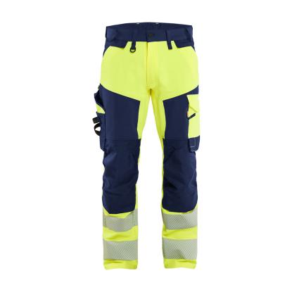 Blåkläder 1124 high vis buks 4-vejs stretch, hi-vis gul/marineblå