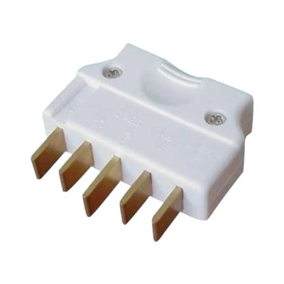 E-Line stikprop, 3F+N+J, hvid