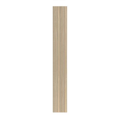 I-Wood Medio+ Mixed akustikpanel, hvid olieret, beige filt og lys kerne, egefiner, 16 x 300 mm