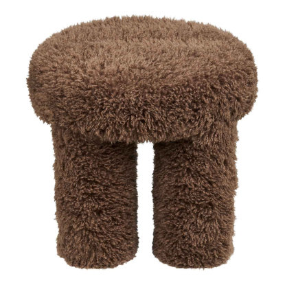 Gisborne puf, brun, Ø42 cm