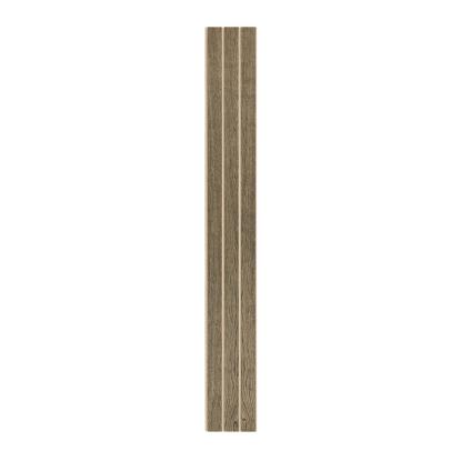 I-Wood Medio+ 3-lamel akustikpanel, sort olieret, beige filt og lys kerne, egefiner, 16 x 300 mm