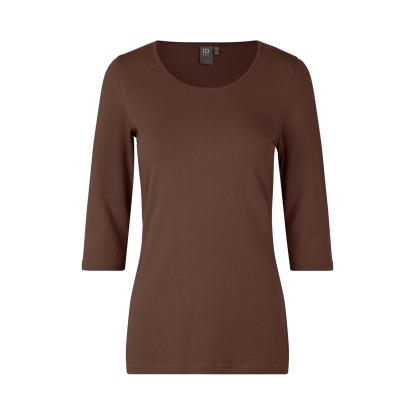 ID 0597 Stretch T-shirt med korte ærmer, dame, mocca