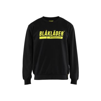 Blåkläder 3534 sweatshirt, sort/hi-vis gul