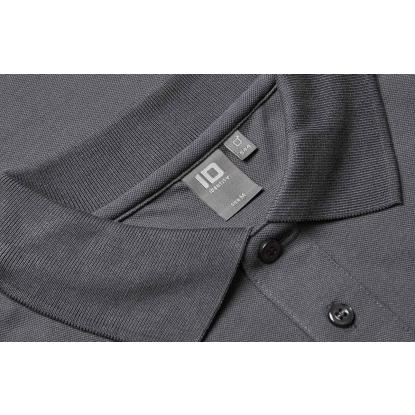 ID 0544 langærmet polishirt med stretch, koks grå