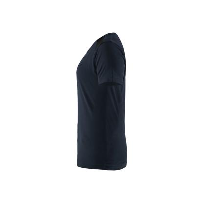 Blåkläder 3479 dame t-shirt, mørk marineblå/sort