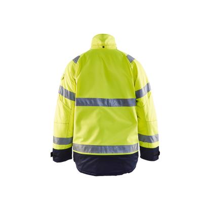 Blåkläder 4828 high vis vinterjakke bævernylon, hi-vis gul/marineblå