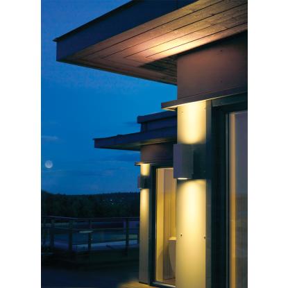 Norlys Sandvik væglampe, up/down, GU10, IP65, grafit