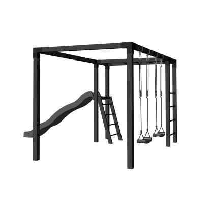 PLUS Daylife gyngestativ, model 3, sort/fyr, 198 x 340 x 208 cm