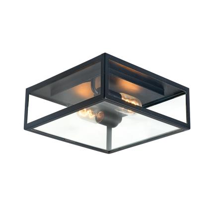 Norlys Lofoten loftlampe, 30,5x14 cm, E27, IP44, sort