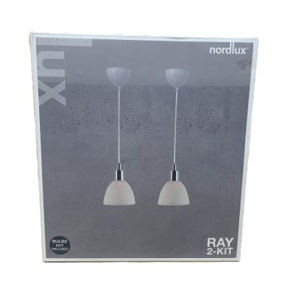 Nordlux pendel Ray 2-kit E14 krom/opal