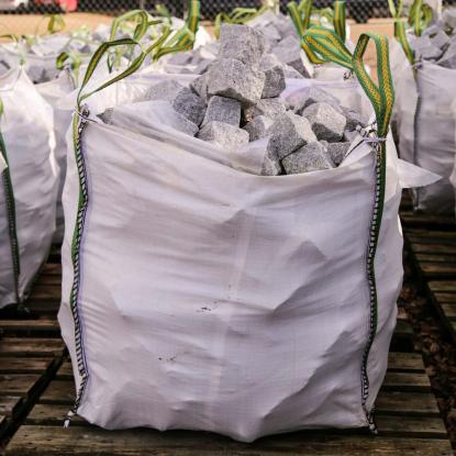 Midtjysk Mørtelfabrik brugte/slidte chaussesten, 9-11 cm, bigbag - 1000 kg