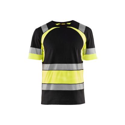 Blåkläder 3421 high vis t-shirt, sort/hi-vis gul