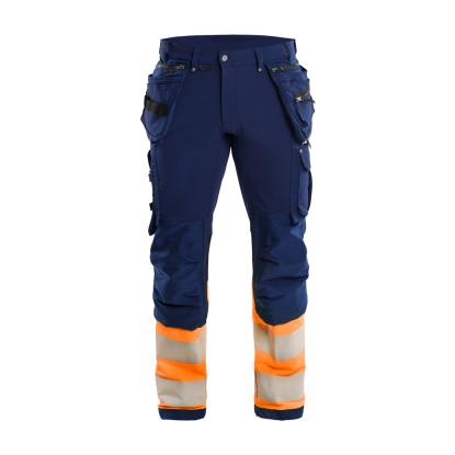 Blåkläder 1993 high vis buks 4-vejs stretch, marineblå/hi-vis orange