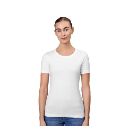 ID 0595 Stretch T-shirt, komfort, dame, hvid