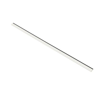 I-Wood afslutningsliste til 4-lamel akustikpanel, hvidmalet, sort filt og lys kerne, folie, 16 x 67 mm