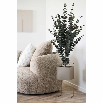 Urtepotte, stål, brun, H54 cm