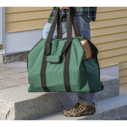 ShelterLogic Gran brændetaske, grøn, mak. 30 kg